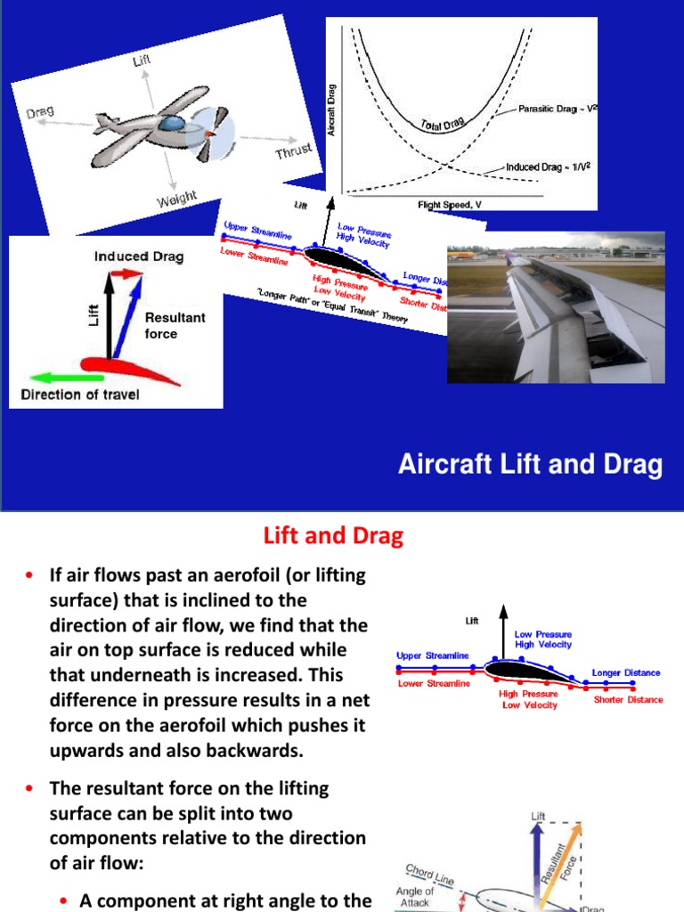 Aircraft Lift and Drag | PDF | Lift (Force) | Airfoil