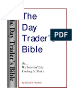 Wyckoff, Richard D - The Day Trader's Bible - Or My Secret in Day Trading of Stocks