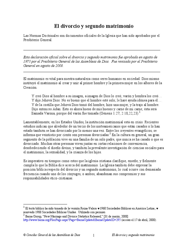 Divorcio AD | PDF | Divorcio | Primera epístola a los corintios, image size:768x1024