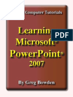 Download Learning Microsoft PowerPoint 2007 by Guided Computer Tutorials SN18077972 doc pdf