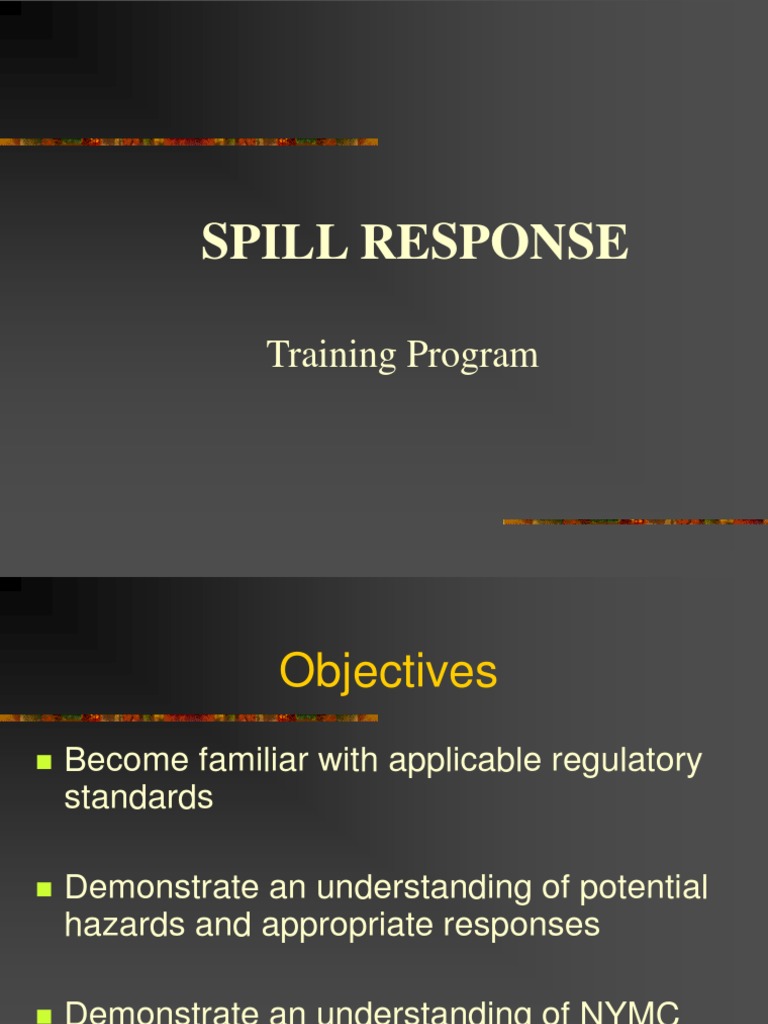 Spill_Management_.ppt Mercury (Element) Emergency