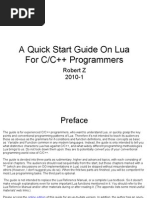 A Quick Start Guide On Lua For C C Programme