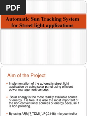 Sun Tracking Systemppt Solar Panel Solar Cell