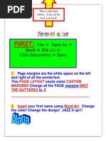 Formatting a Word Document