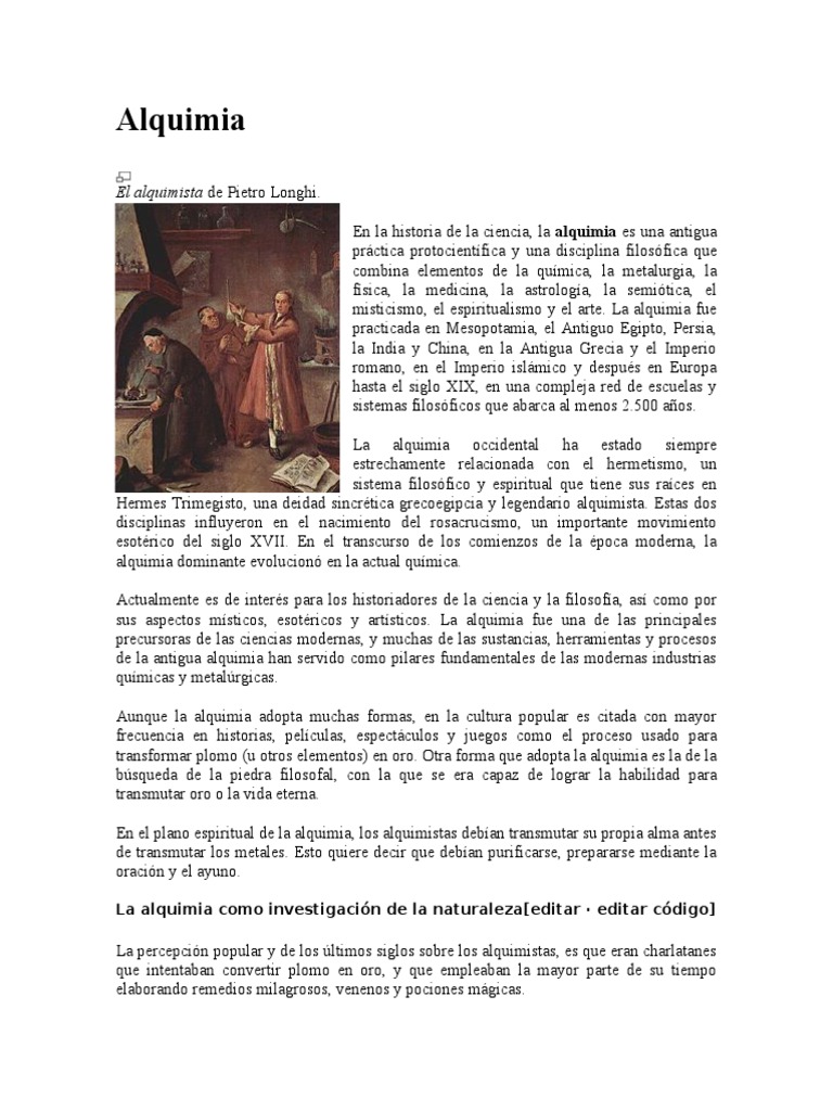Historia y Filosofía de la Alquimia | PDF | Alquimia | Religión y creencia