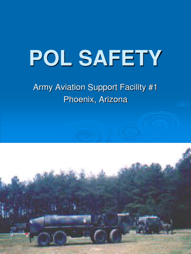 Petroleum, Oil, Lubricants (POL) Safety PDF Jet Fuel Explosive