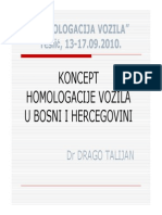 00 Koncept Homologacije Vozila U BiH PDF