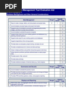 Evaluation Checklist For PM Tools