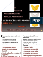 Les PROCéDUREs ADMINISTRATIVES Group2