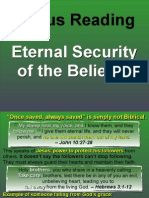 Bonus Reading: Eternal Security of The Believer
