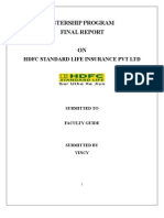 Intership Program Final Report On