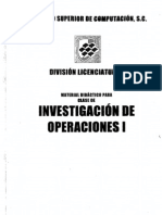 Investigacion de Operaciones I