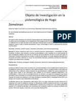Andrade - Del Tema Al Objeto de Investigación en La Propuesta de Zemelman