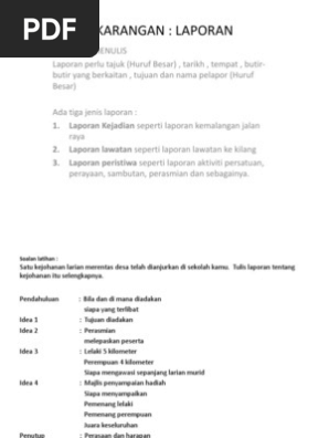 Karangan Laporan Pdf