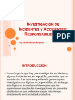 Presentación N° 3 Investigación de Incidentes y Accidentes Responsabilidades