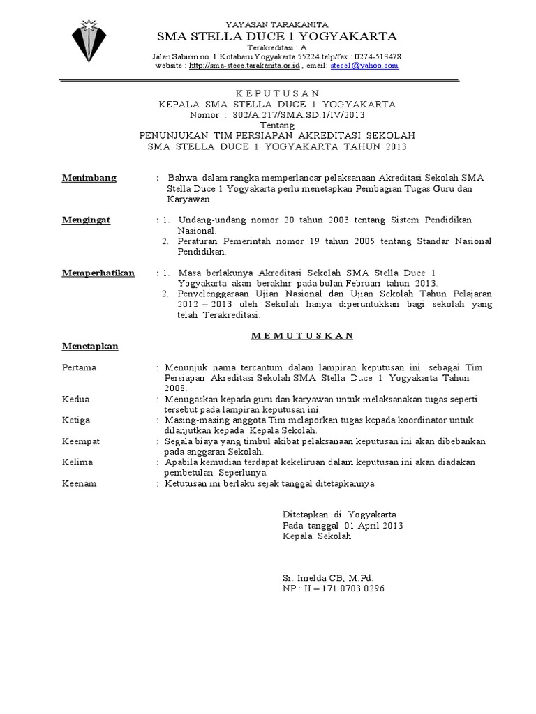 36++ Contoh surat akreditasi sekolah terbaru terbaru