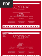 Contoh Sertifikat kursus Komputer