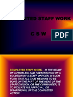 Completed Staff Work