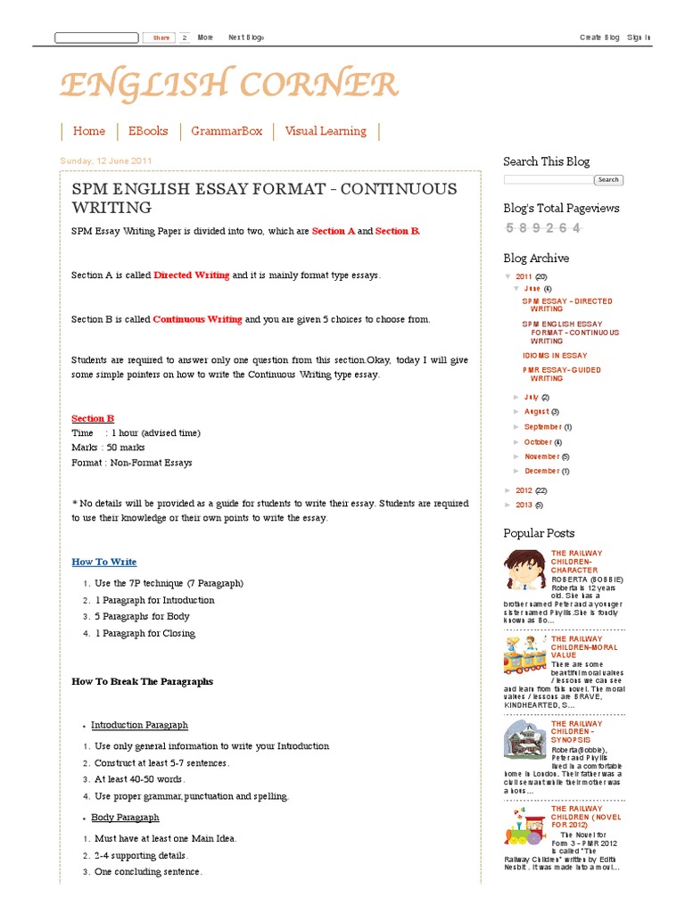 Descriptive essay spm picture