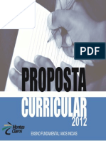 Proposta Curricular Anos Iniciais