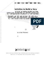 Quick Activities To Build A Very Voluminous Vocabulary GR 4-8
