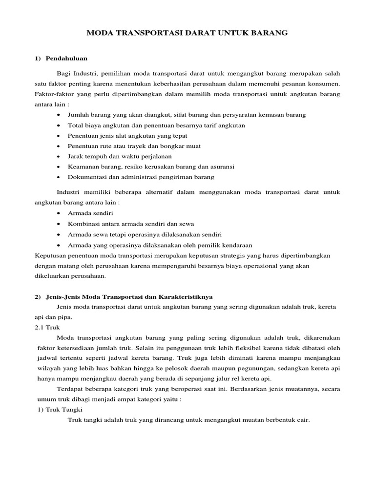 Moda Transportasi Pdf