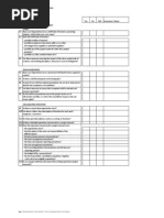 B Internal Control Checklist