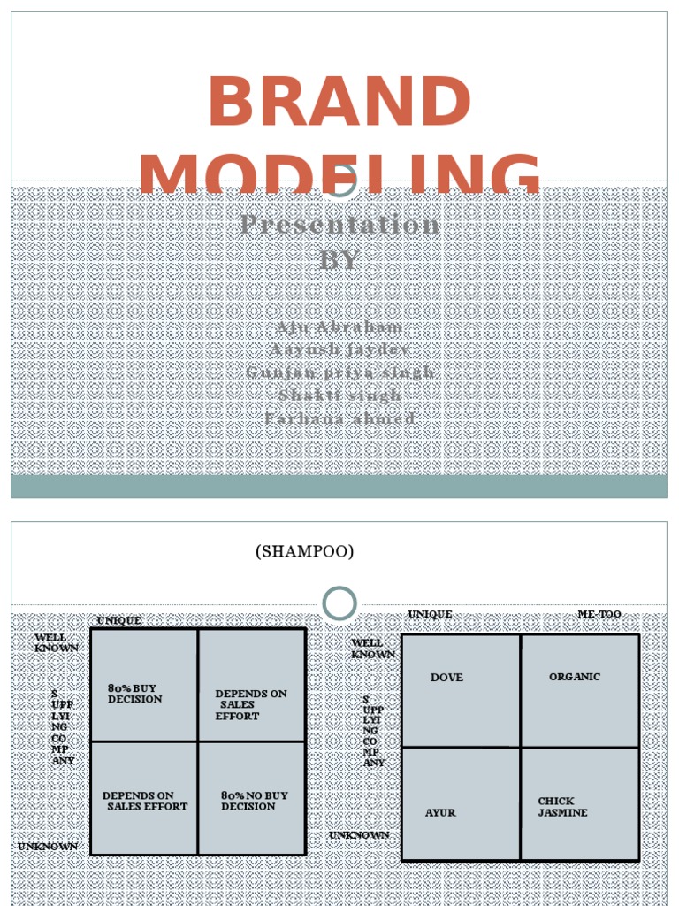 Brand Modeling and Market Strategies | PDF | Market (Economics) | Marketing