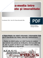 Mass-Media Între Moralitate Și Imoralitate