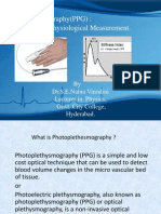 Photoplethesmography (PPG) : A Novel Tool in Physiological Measurement
