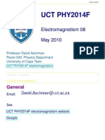 UCT PHY2014F: Electromagnetism 08 May 2010