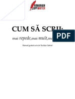 Cum Sa Scrii Mai Repede Mai Mult Si Mai Bine PDF