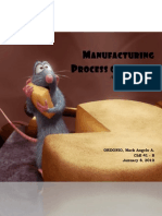 Manufacturing Process of Cheese - A Written Report PDF