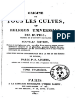 Dupuis Charles-Francois - Origine de Tous Les Cultes Ou Religion Universelle Volume 3