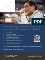 Gordon-Conwell: Doctoral Program Ad