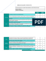 Rúbrica de Evaluación Proyectos