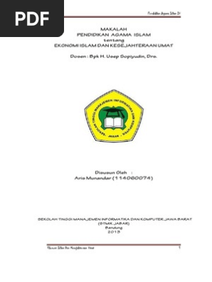 Makalah Ekonomi Islam Dan Kesejahteraan Umat