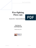 Fire-Fighting Flow-Rate: Barnett (NZ) - Grimwood (UK) Formulae