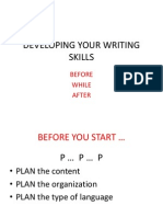 Developing Your Writing Skills