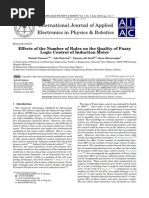 Effects of the Number of Rules on the Quality of Fuzzy Logic Control of Induction Motor