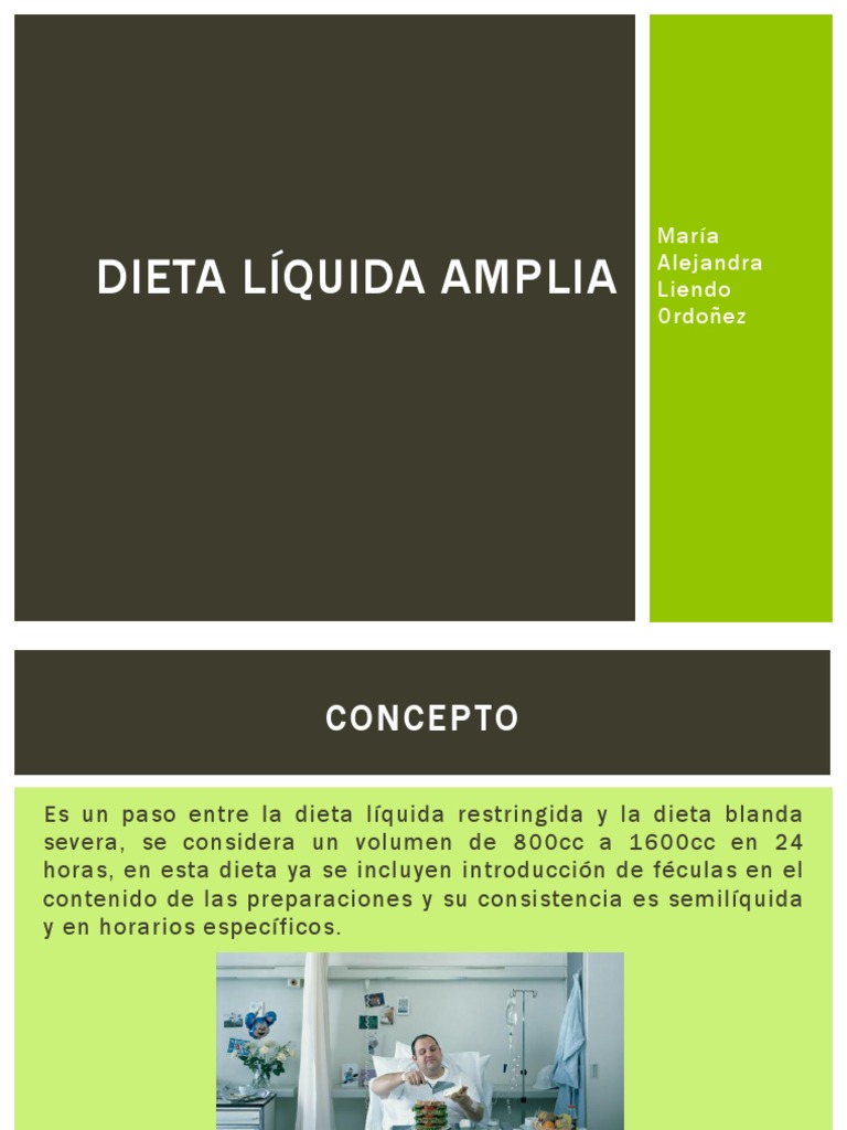 Ejemplo de Dieta Lquida Amplia | PDF | Cocina, comidas y vino | Salud y  bienestar