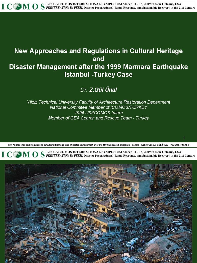 Cultural Heritage Post-Earthquake | PDF | Istanbul | Emergency Management