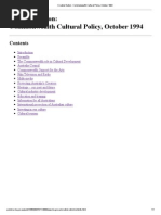 Creative Nation _ Commonwealth Cultural Policy, October 1994
