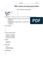 Hms Common Art Assessment Rubric Template