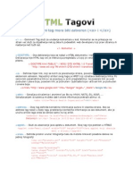 HTML Tagovi PDF
