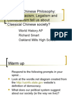 Classical Chinese Philosophy: What Do Daoism, Legalism and Confucianism Tell