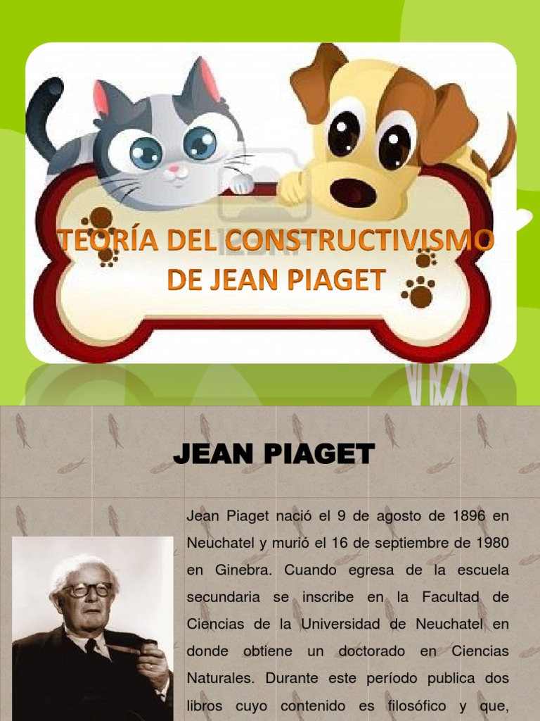 Teoría Jean Piaget | PDF | Constructivismo (filosofía de la educación ...