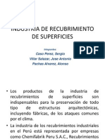 Industria de Recubrimiento de Superficies