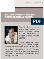 Gordon-Conwell: Annual Report 2012 Article - Boston Student