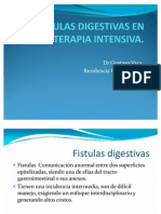 Fistulas Digestivas en Terapia Intensiva